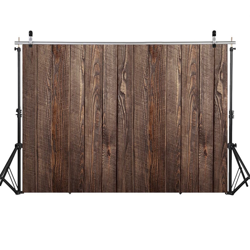 WOLADA Rustic Brown Wood Plank Photography Backdrop Vintage Wooden Texture Photo Background for Portrait Product Studio Shooting 7x5FT 11838 - Image 2